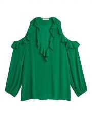 Ivy Gia Ruffle Cold Shoulder Blouse at Orchard Mile